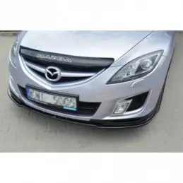 Maxton FRONT SPLITTER MAZDA 6 MK2 SPORT HATCH (GH-SERIES) PREFACE Gloss Black, mazda 6