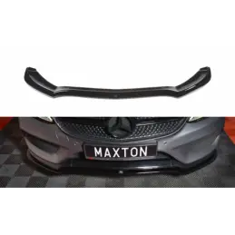 Maxton FRONT SPLITTER V.1 MERCEDES- BENZ C-CLASS W205 COUPE AMG-LINE Gloss Black, W205