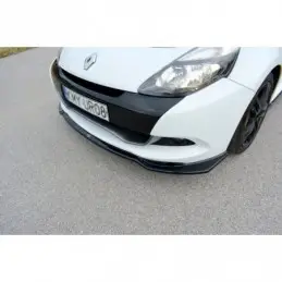 Maxton FRONT SPLITTER V.1 RENAULT CLIO MK3 RS FACELIFT Gloss Black, Clio III