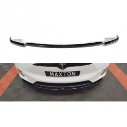 Maxton FRONT SPLITTER V.1 TESLA MODEL X Gloss Black, Tesla