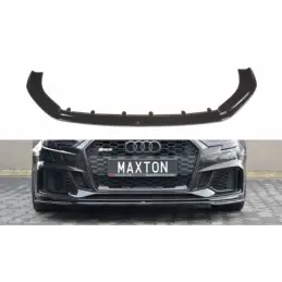 Maxton Front Splitter V.2 Audi RS3 8V FL Sportback Gloss Black, A3/S3/RS3 8V