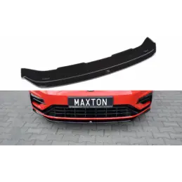 Maxton Front Splitter V.5 VW Golf 7 R / R-Line Facelift Gloss Black, Golf 7