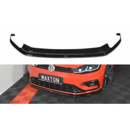 Maxton Front Splitter V.6 VW Golf 7 R / R-Line Facelift Gloss Black, Golf 7