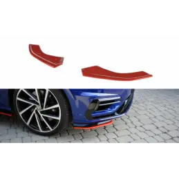 Maxton Front Splitter V.8 VW Golf 7 R / R-Line Facelift Gloss Black, Golf 7