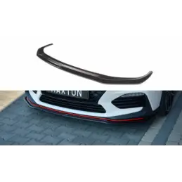 Maxton Front Splitter V.2 Hyundai I30 N Mk3 Hatchback / Fastback Gloss Black, Hyundai