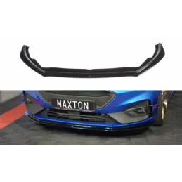 Maxton Front Splitter V.4 Ford Focus ST / ST-Line Mk4 Gloss Black, Focus Mk4 / ST-Line