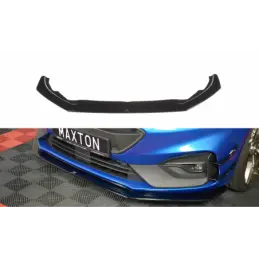 Maxton Front Splitter V.6 Ford Focus ST / ST-Line Mk4 Gloss Black, Focus Mk4 / ST-Line