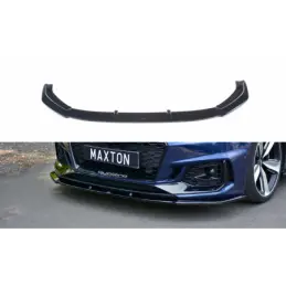 Maxton Front Splitter V.1 Audi RS4 B9 Gloss Black, A4 B9