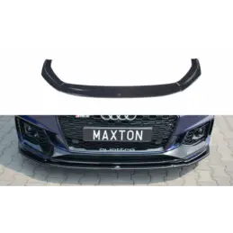 Maxton Front Splitter V.2 Audi RS4 B9 Gloss Black, A4 B9