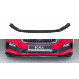 Maxton Front Splitter V.3 Skoda Scala Gloss Black, Scala