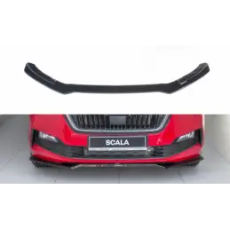 Maxton Front Splitter V.2 Skoda Scala Gloss Black, Scala