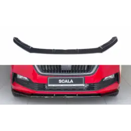 Maxton Front Splitter V.1 Skoda Scala Gloss Black, Scala