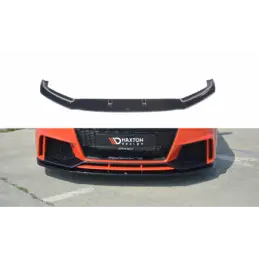 Maxton Front Splitter V.1 Audi TT RS 8S Gloss Black, TT Mk3 8S