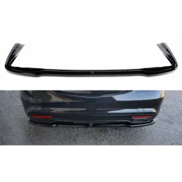 Maxton CENTRAL REAR SPLITTER MERCEDES-BENZ S-CLASS AMG-LINE W222 Gloss Black, CLASSE S W221