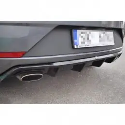 Maxton Rear Valance V.1 Seat Leon Cupra Mk3 FL Hatchback Gloss Black, Leon Mk3 / Facelift Cupra