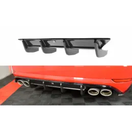 Maxton REAR VALANCE VW GOLF 7 R VARIANT FACELIFT Gloss Black, Golf 7