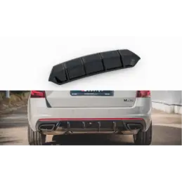 Maxton Rear Valance V.1 Skoda Octavia RS Mk3 / Mk3 FL Hatchback / Estate Gloss Black, Octavia III