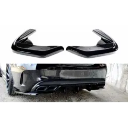 Maxton REAR SIDE SPLITTERS MERCEDES- BENZ C43 AMG W205 Gloss Black, W205