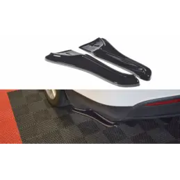 Maxton REAR SIDE SPLITTERS V.1 TESLA MODEL X Gloss Black, Tesla