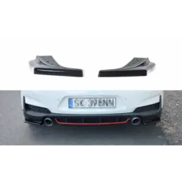 Maxton REAR SIDE SPLITTERS HYUNDAI I30 Mk3 N Gloss Black, Hyundai