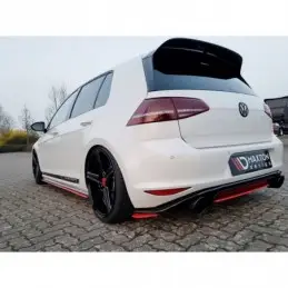 Maxton REAR SIDE SPLITTERS VW GOLF Mk7 GTI CLUBSPORT Gloss Black, Golf 7